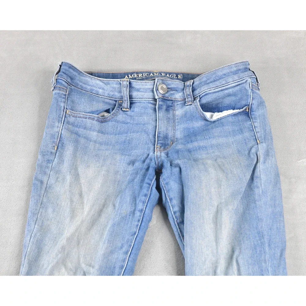 American Eagle Jeans Womens 8 Short (30x27) Jegging Blue Denim